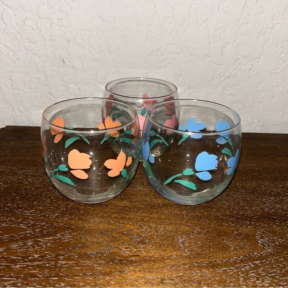 Libbey Florette Old Fashion Glasses Set of 3
